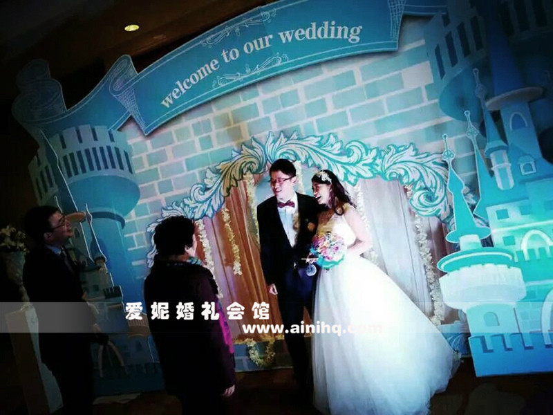 【常州爱妮婚庆】万达喜来登大酒店,水蓝,龙门