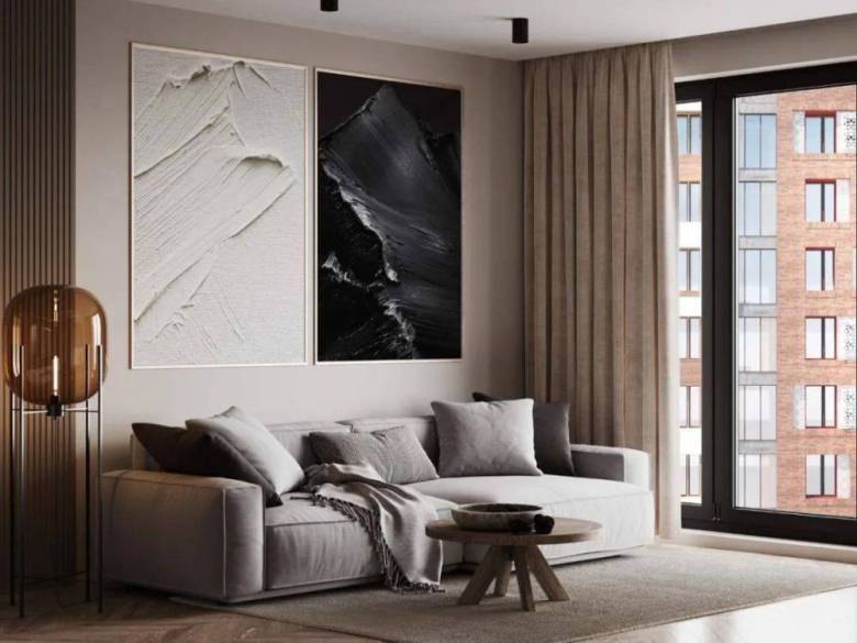 【领匠装饰】98㎡高级灰,简与雅并存的空间