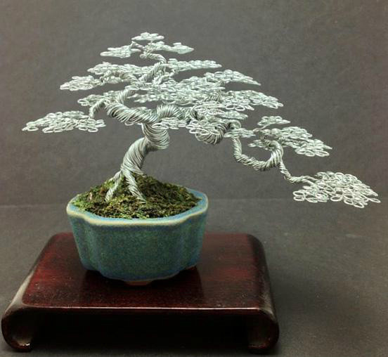 铁丝的艺术用铁丝做的小盆景太会整了天才来自民间栩栩如生